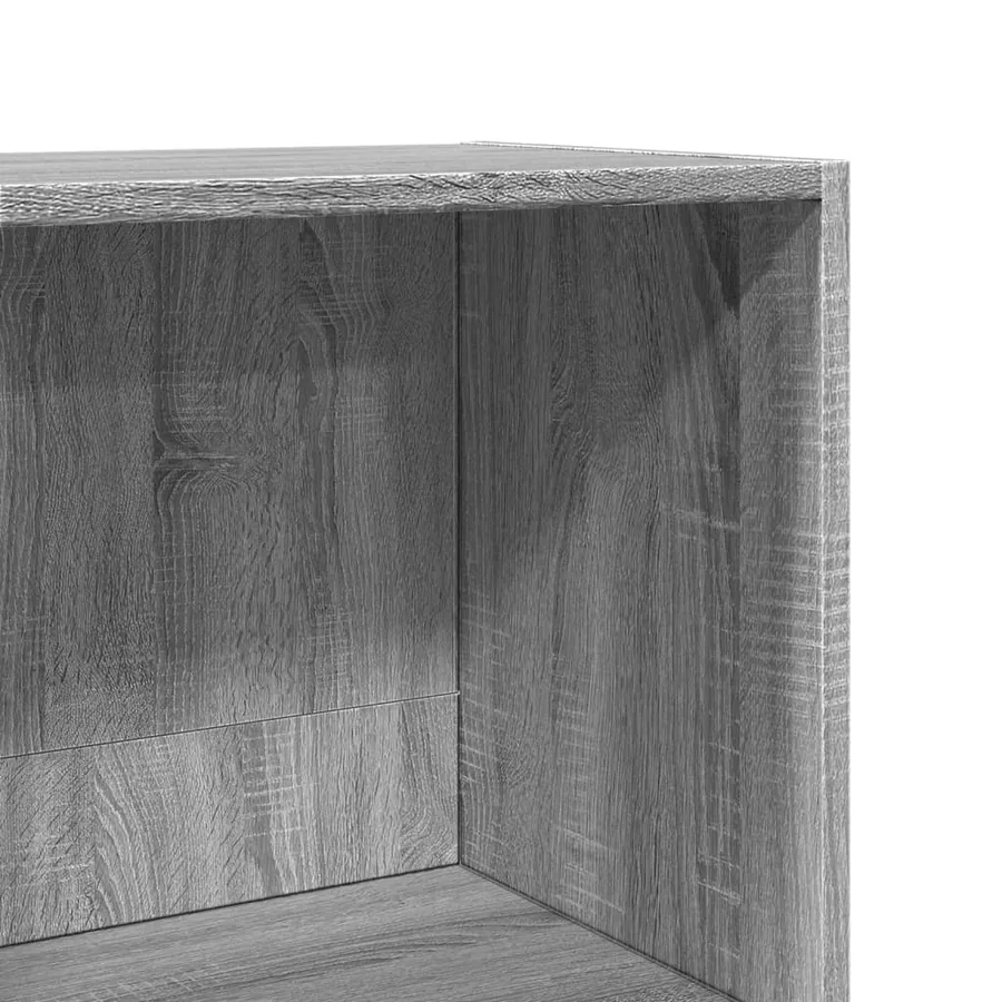 Bibliothèque sonoma gris 40x30x114 cm bois d'ingénierie - 7