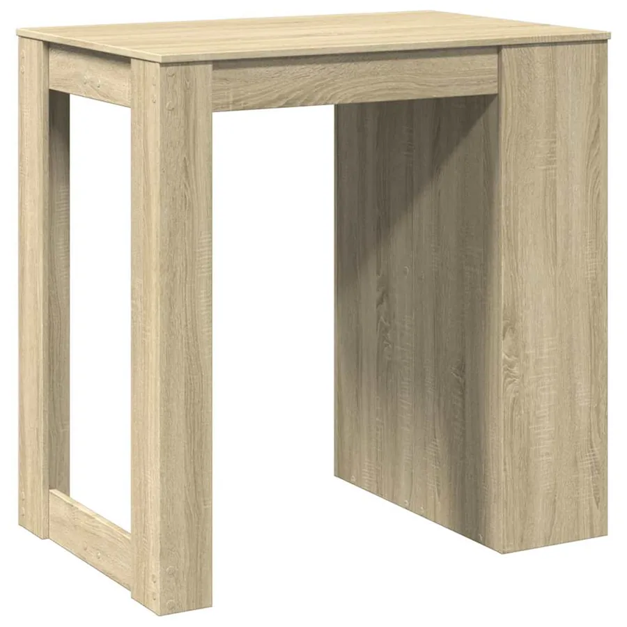 Table de bar chêne sonoma 102x70x103,5 cm bois d'ingénierie - 7