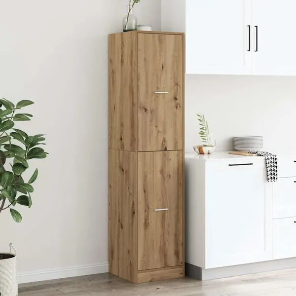 Armoire d'apothicaire chêne artisanal bois d'ingénierie