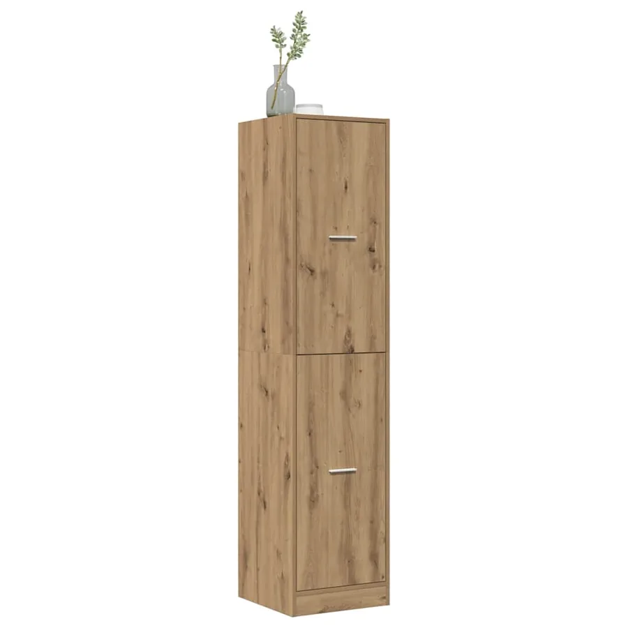 Armoire d'apothicaire chêne artisanal bois d'ingénierie - 5
