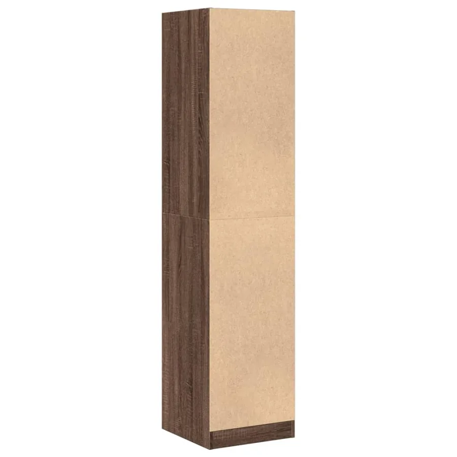 Armoire apothicaire chêne marron 40x41x174,5 cm bois ingénierie - 6
