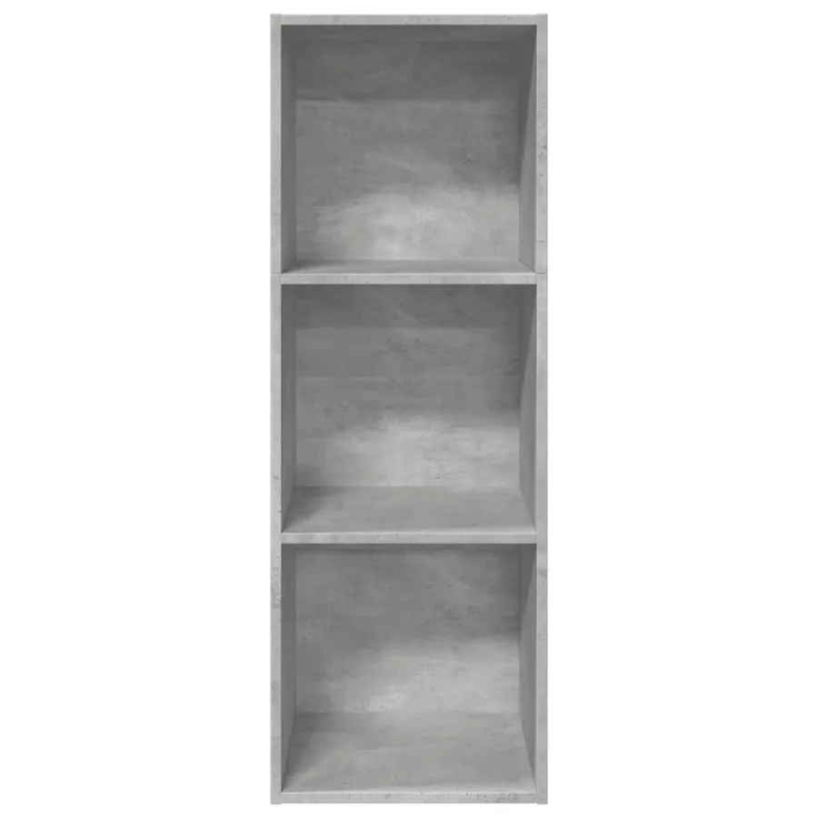 Bibliothèque gris béton 40x30x114 cm bois d'ingénierie - 4