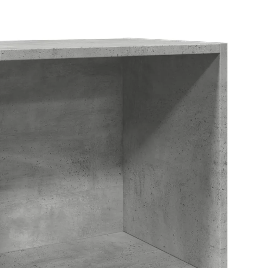 Bibliothèque gris béton 40x30x114 cm bois d'ingénierie - 7