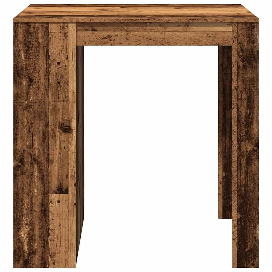 Table de bar vieux bois 102x70x103,5 cm bois d'ingénierie - 5