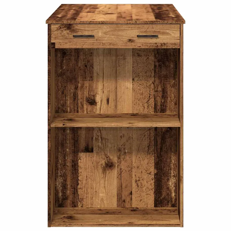 Table de bar vieux bois 102x70x103,5 cm bois d'ingénierie - 6