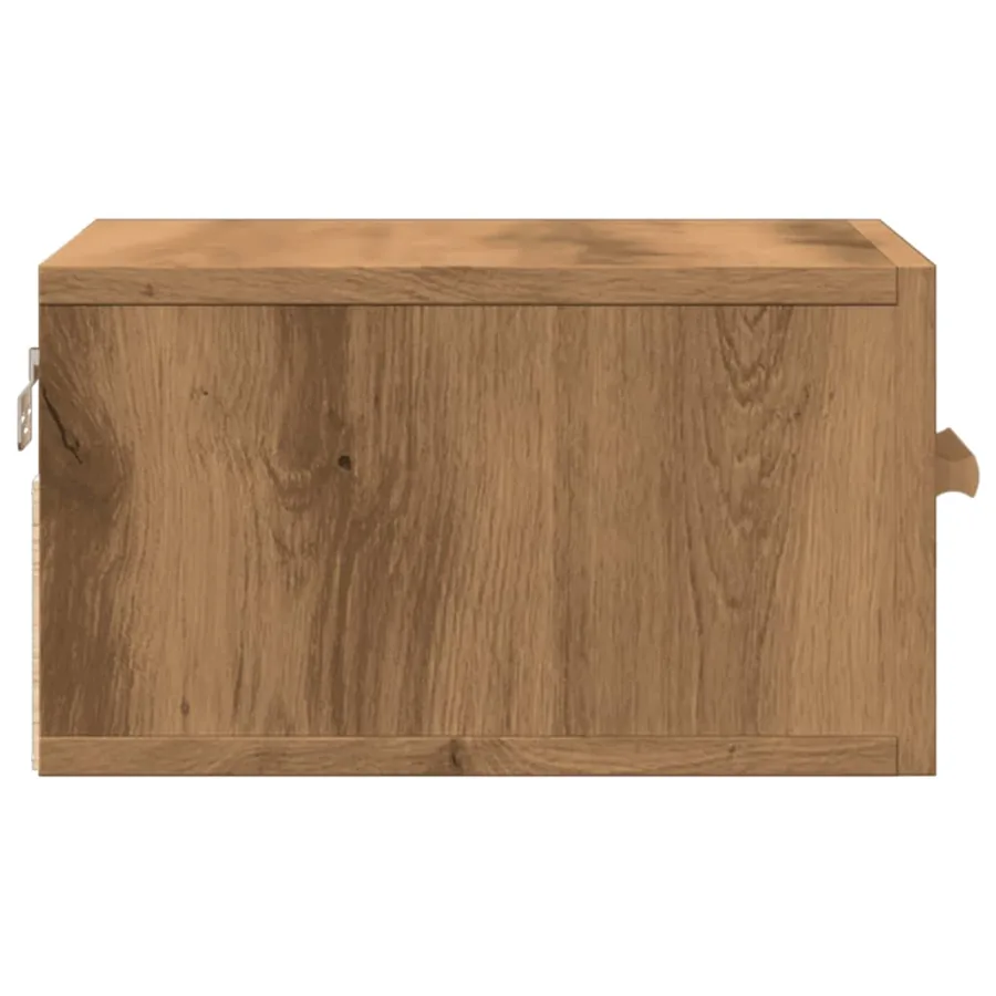 Tables de chevet murales 2 pcs chêne artisanal 35x35x20 cm - 7