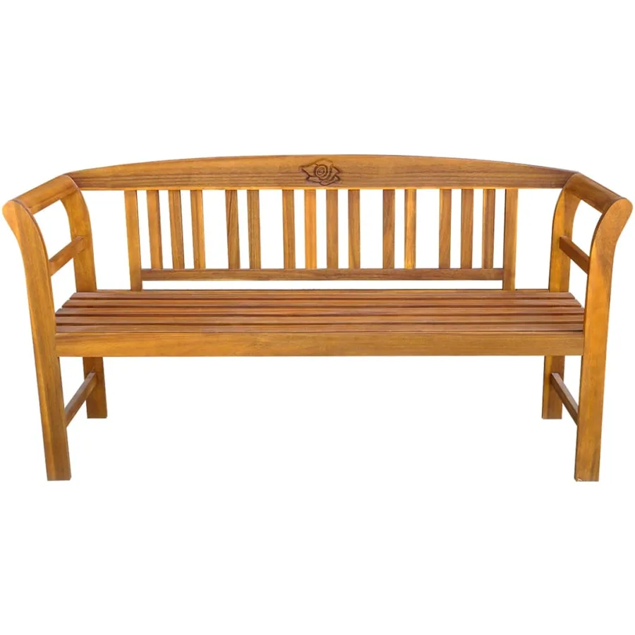 Garden bench 157 cm Solid acacia wood - 2