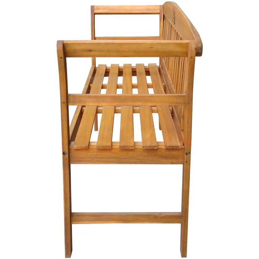 Banc de jardin 157 cm Bois d'acacia solide - 3
