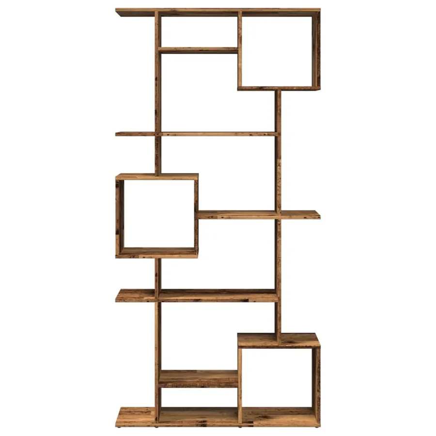 Bibliothèque chêne fumé 92x29x188 cm bois d'ingénierie - 5