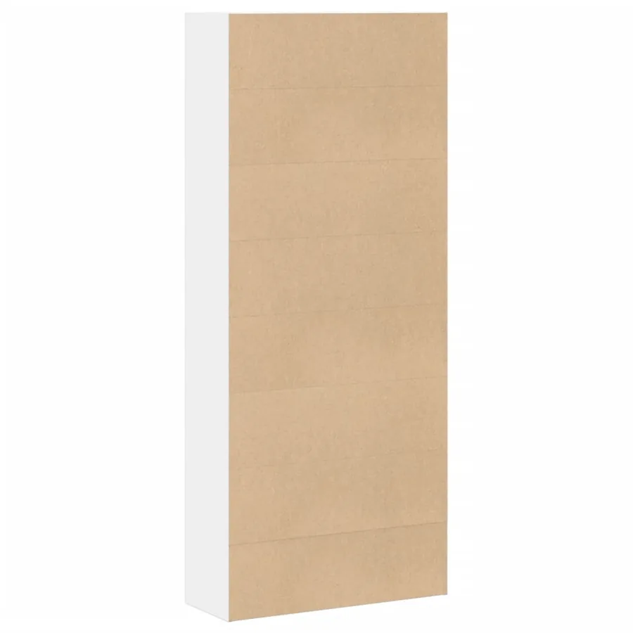 Bibliothèque blanc 80x30x189 cm bois d'ingénierie - 5