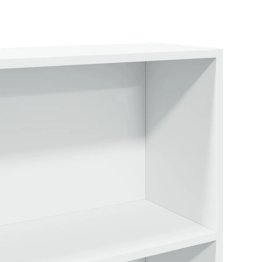 Bibliothèque blanc 80x30x189 cm bois d'ingénierie - 7
