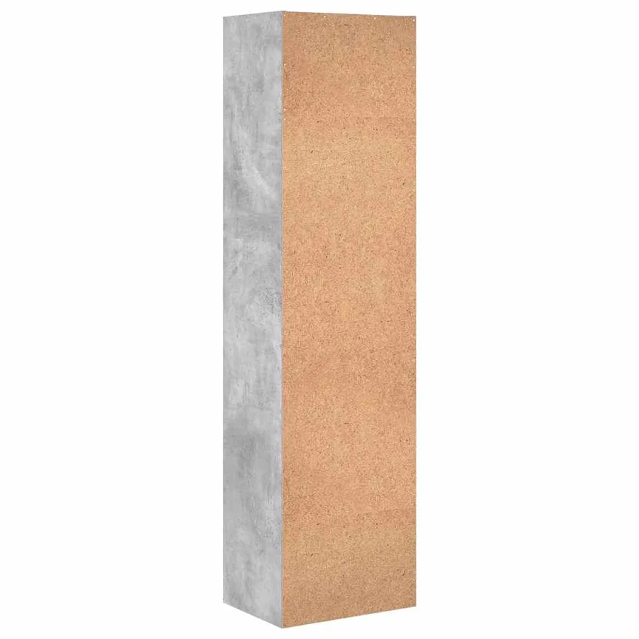 Bibliothèque gris béton 40x30x152 cm bois d'ingénierie - 5