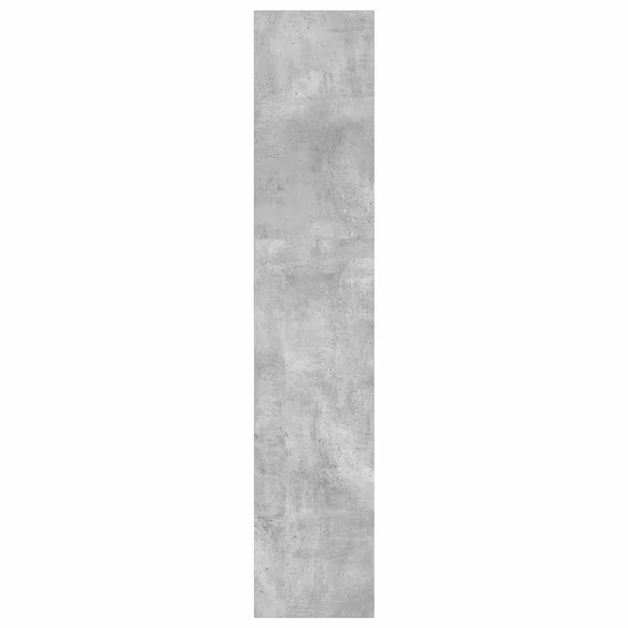 Bibliothèque gris béton 40x30x152 cm bois d'ingénierie - 6