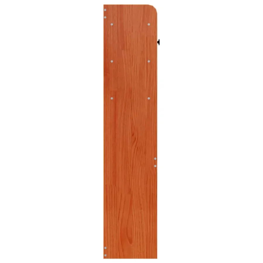 Tête de lit avec rangement cire marron 140cm bois massif de pin - 5