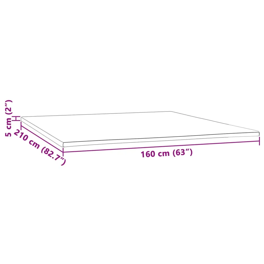 Sur-matelas 160x210x5 cm - 7