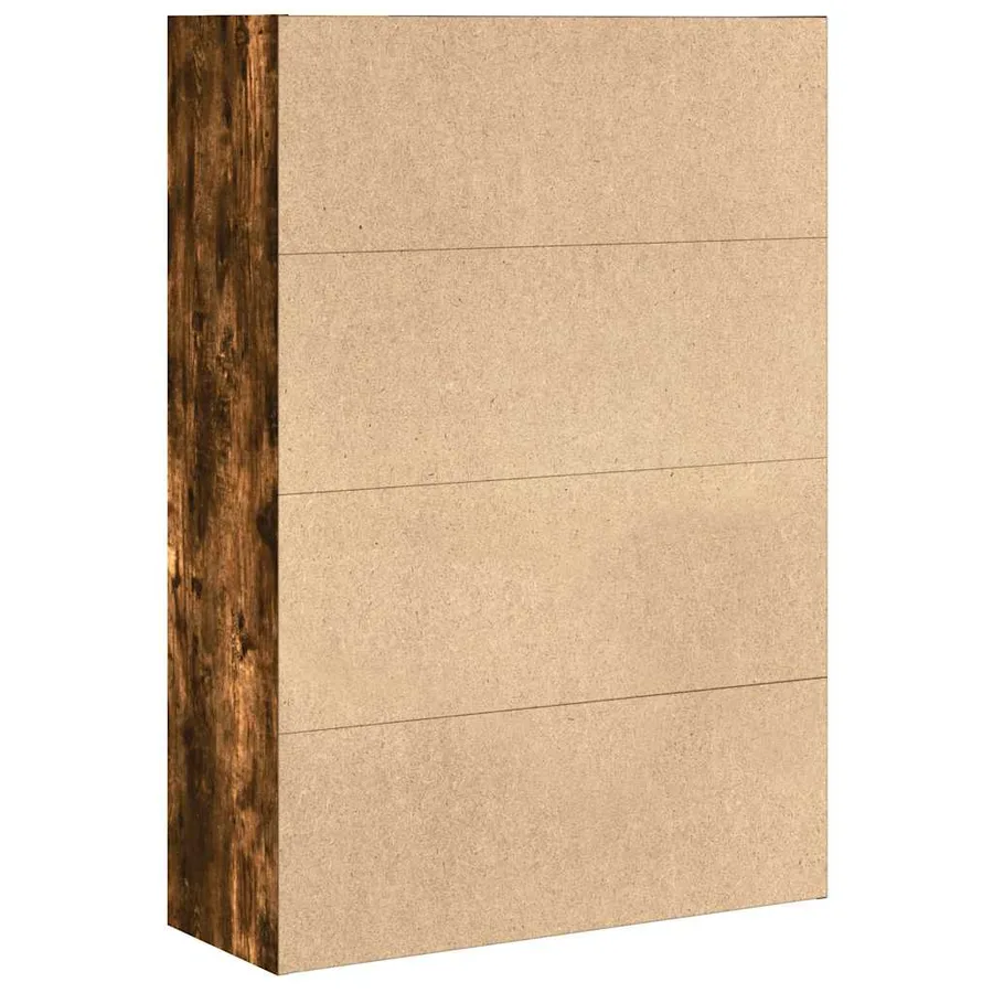 Bibliothèque chêne fumé 80x30x114 cm bois d'ingénierie - 5