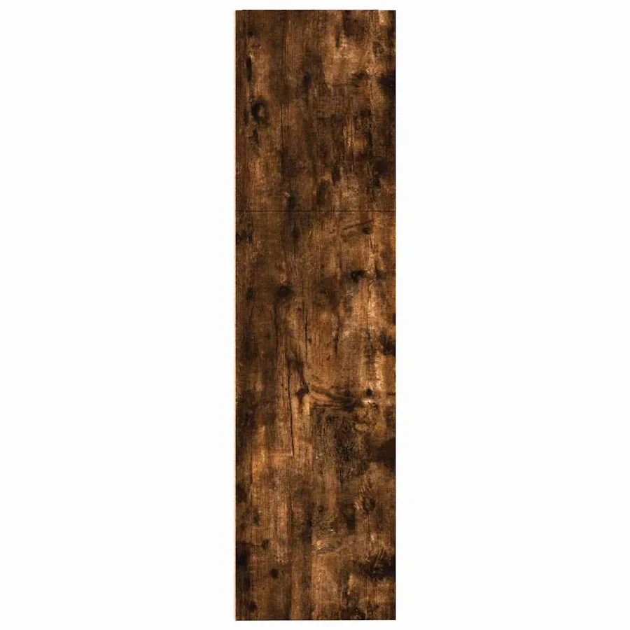 Bibliothèque chêne fumé 80x30x114 cm bois d'ingénierie - 6