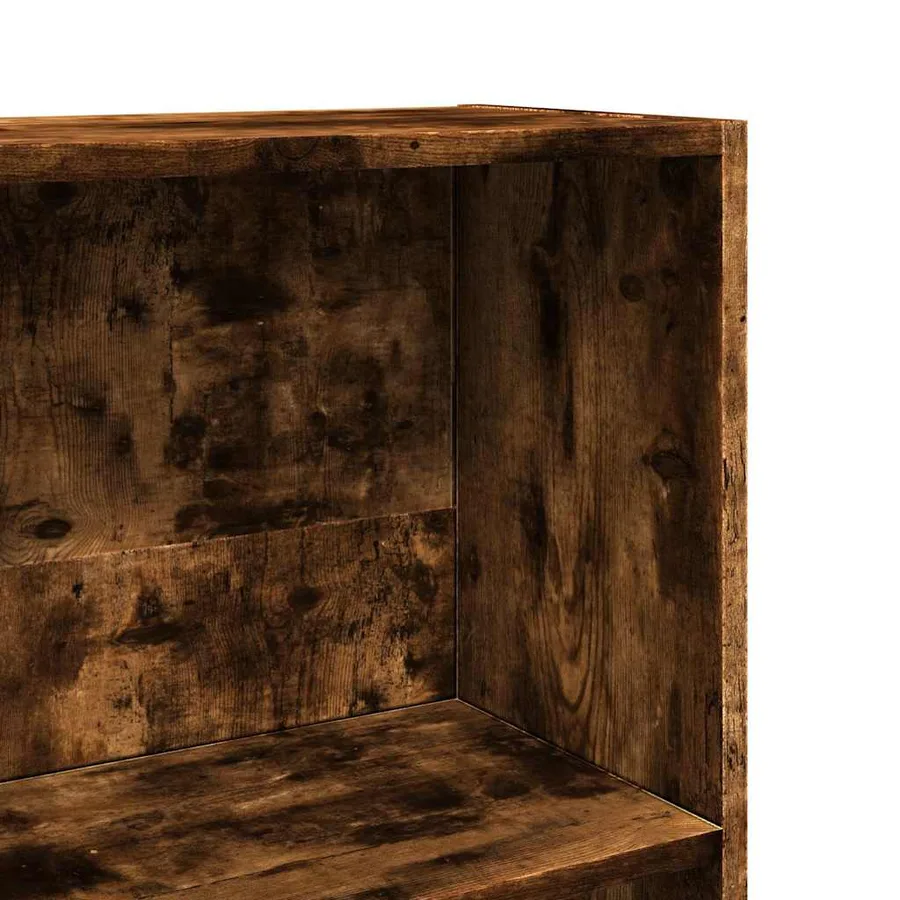Bibliothèque chêne fumé 80x30x114 cm bois d'ingénierie - 7