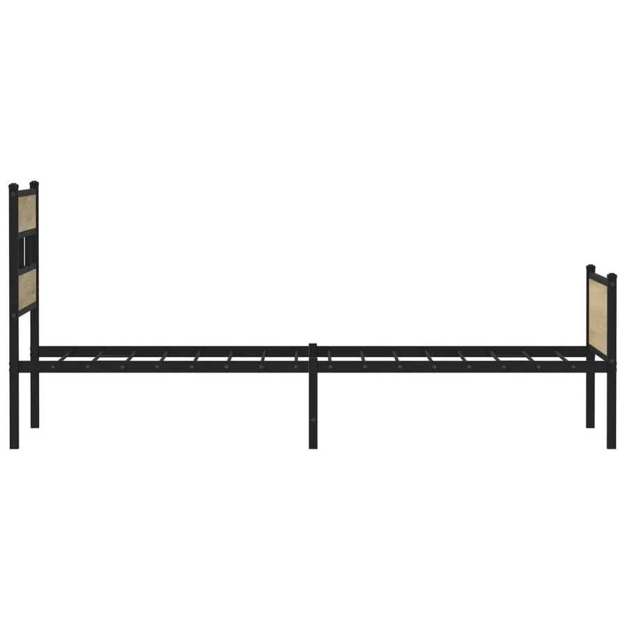 Cadre de lit sans matelas chêne sonoma 90x190 cm - 5
