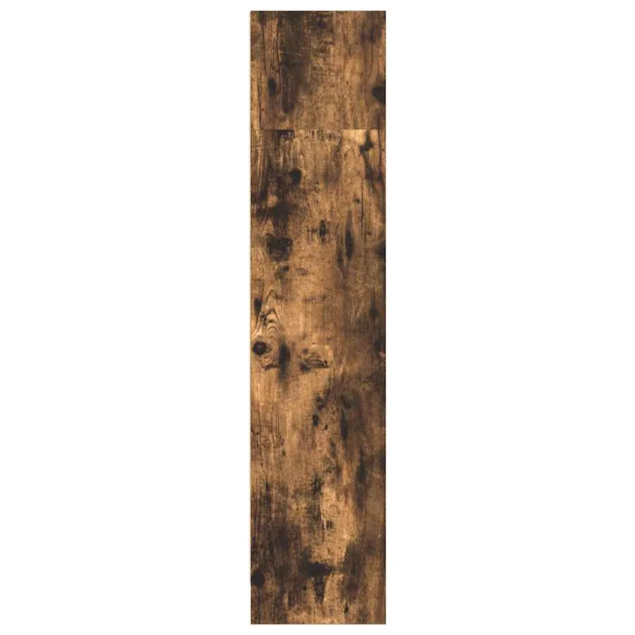 Bibliothèque chêne fumé 80x24x109 cm bois d'ingénierie - 6