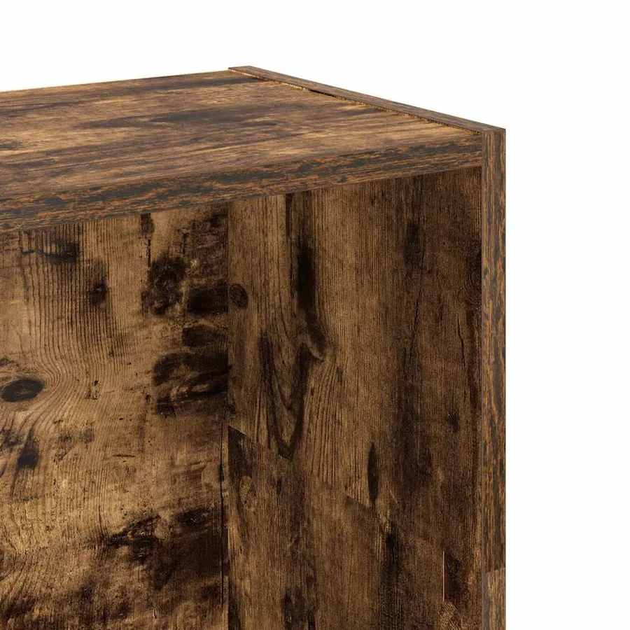 Bibliothèque chêne fumé 80x24x109 cm bois d'ingénierie - 7
