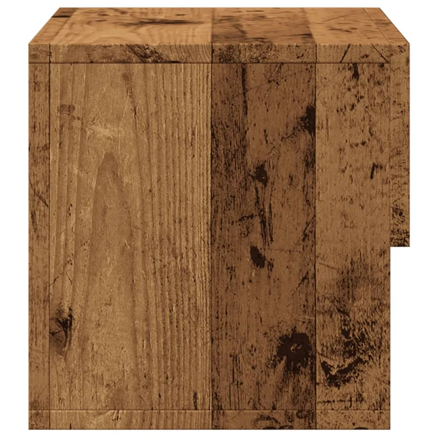 Table de chevet murale vieux bois - 6