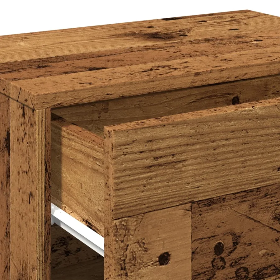 Table de chevet murale vieux bois - 7