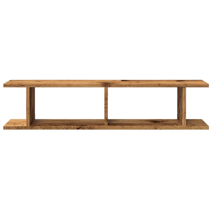 Étagères murales 2 pcs vieux bois 90x18x20 cm bois d'ingénierie - 5