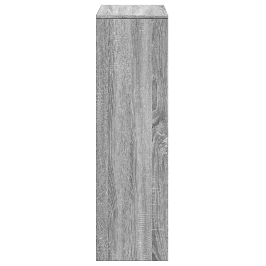 Étagère séparatrice de pièce à 3 niveaux sonoma gris 99x29x99cm - 7