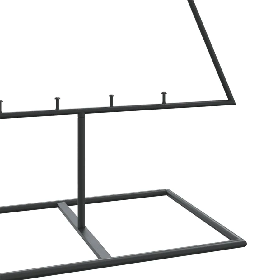 Arbre de Noël en métal pour décoration noir 150 cm - 6