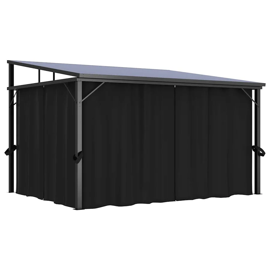Belvédère avec rideau 405x294x244 cm Anthracite - 3