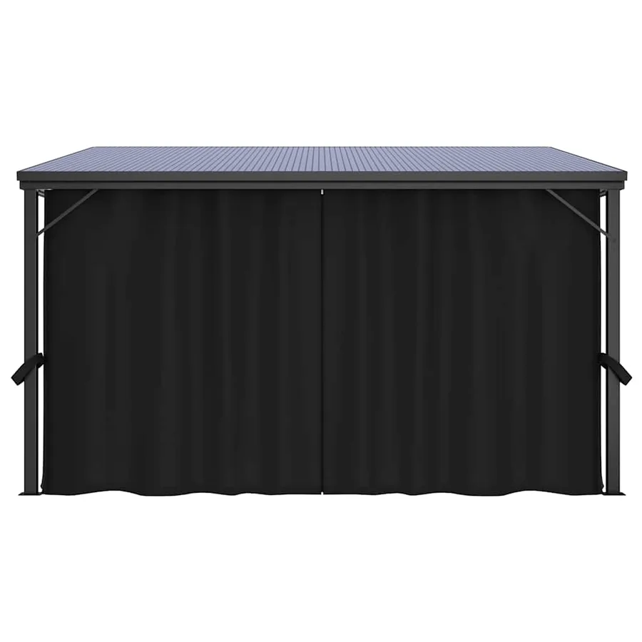 Belvédère avec rideau 405x294x244 cm Anthracite - 4