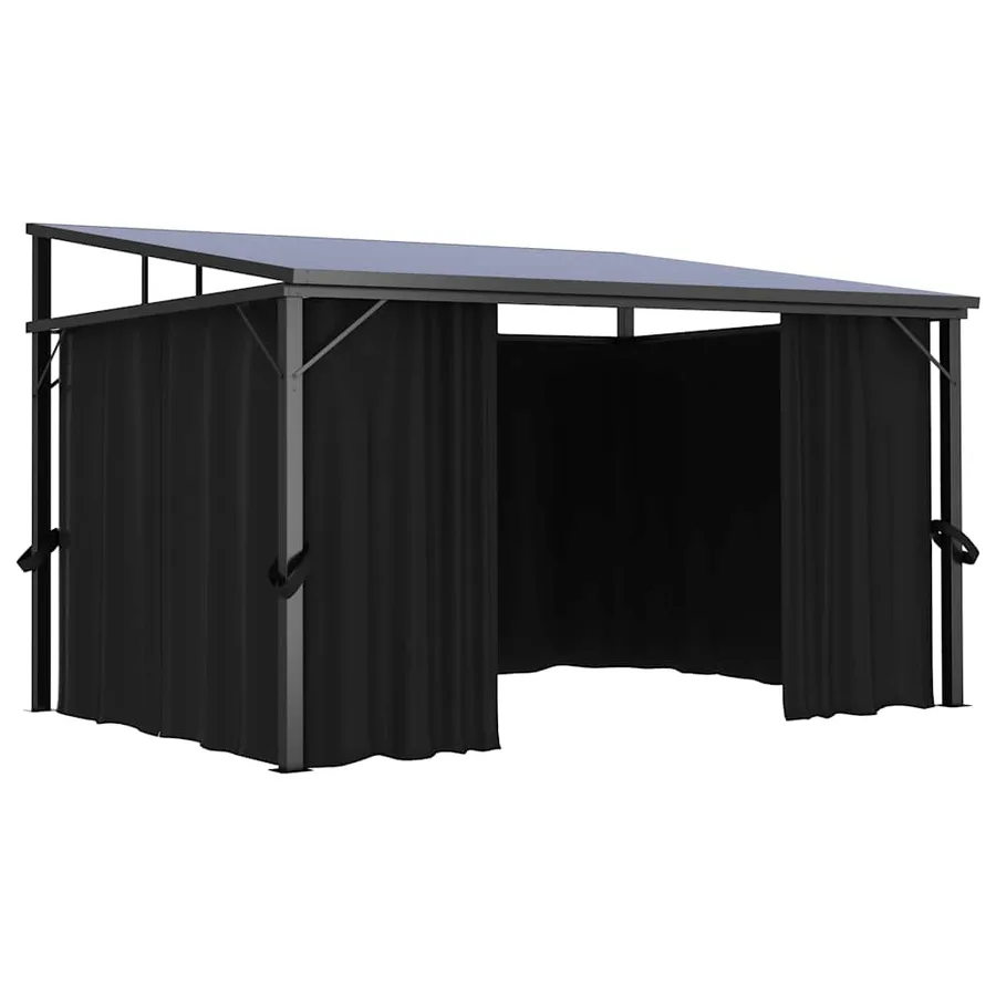 Belvédère avec rideau 405x294x244 cm Anthracite - 5