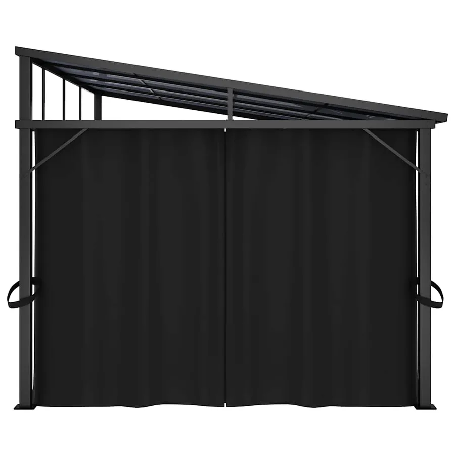 Belvédère avec rideau 405x294x244 cm Anthracite - 7