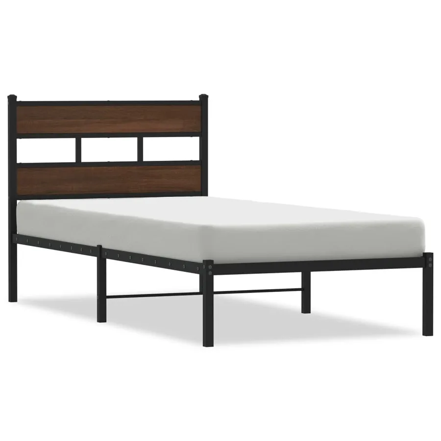 Cadre de lit sans matelas avec tête de lit 90x200 cm - 2
