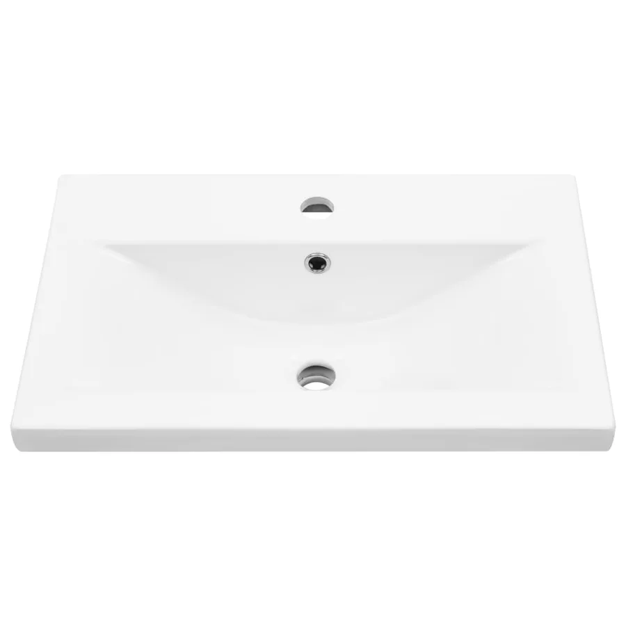 Ensemble de meubles de salle de bain 4 pcs gris béton - 11