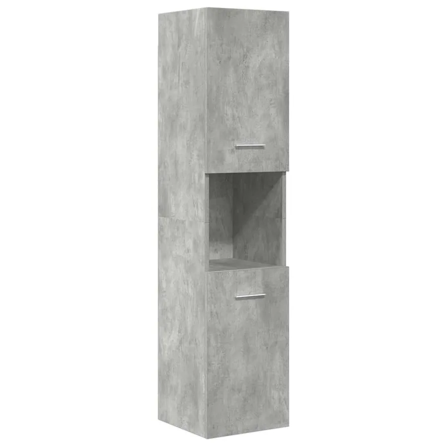 Ensemble de meubles de salle de bain 5 pcs gris béton - 5