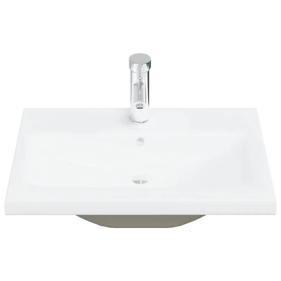Ensemble de meubles de salle de bain 5 pcs gris béton - 9