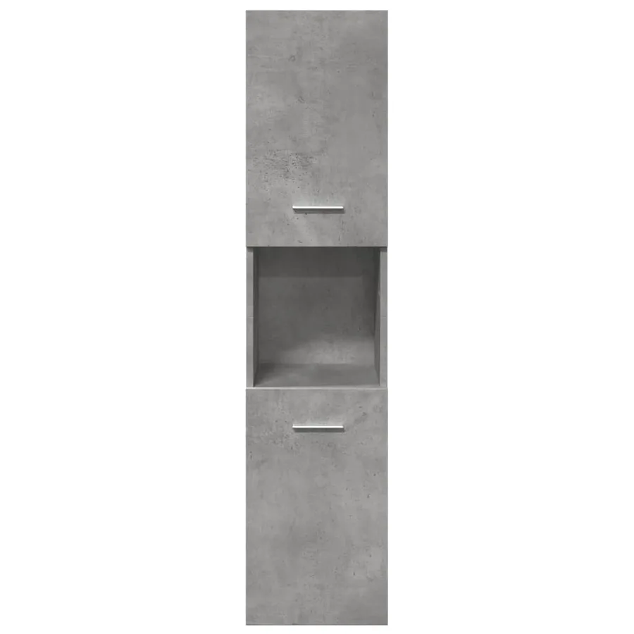 Ensemble de meubles de salle de bain 3 pcs gris béton - 7