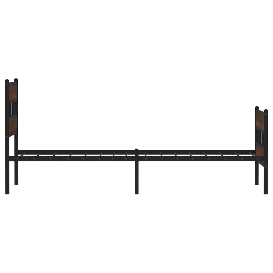 Cadre de lit sans matelas avec tête de lit pied de lit 75x190cm - 5