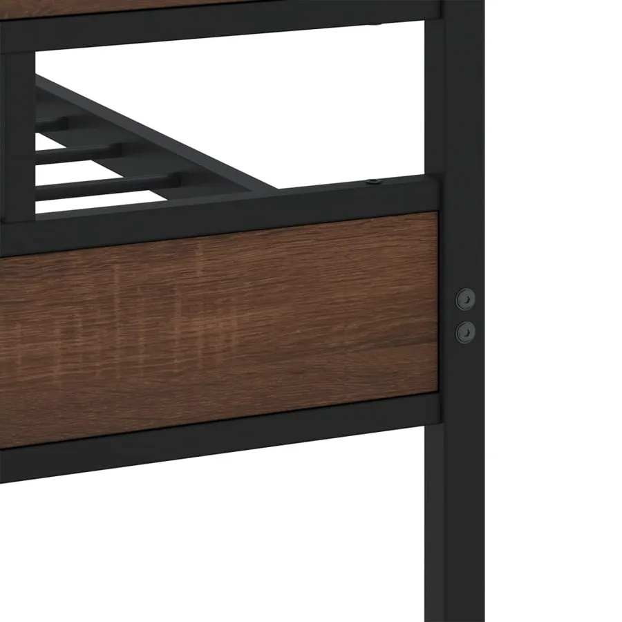 Cadre de lit sans matelas avec tête de lit pied de lit 75x190cm - 7
