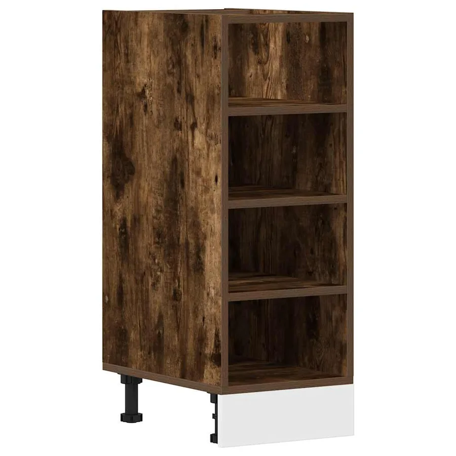 Meuble bas "Riga" Chêne fumé 30 x 44,5 x 81,5 cm Bois d'ingénierie - 2
