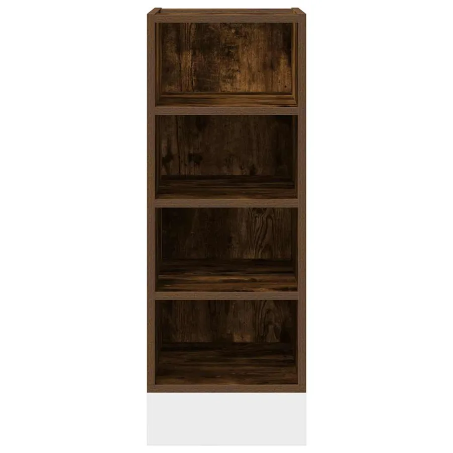 Meuble bas "Riga" Chêne fumé 30 x 44,5 x 81,5 cm Bois d'ingénierie - 4