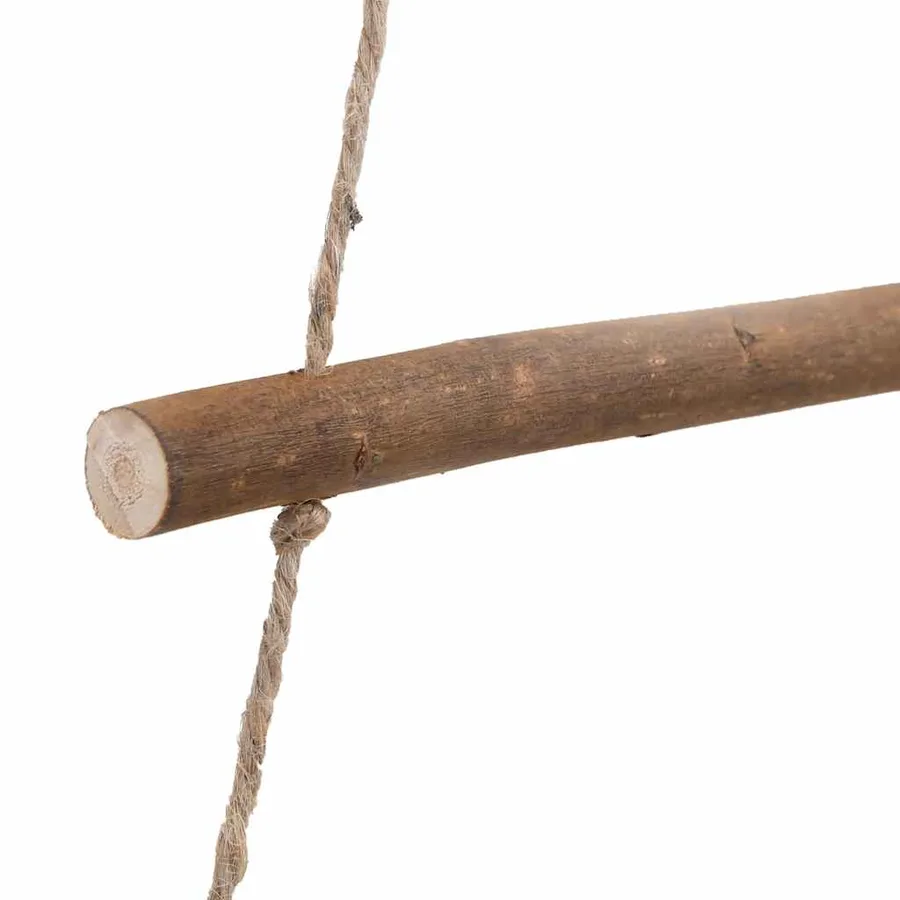 Sapin de Noël suspendu avec étoile supérieure 74 x 150 cm Branche naturelle - 7