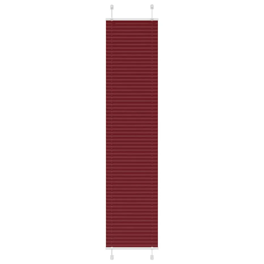 Store plissé rouge bordeaux 45x200 cm largeur du tissu 44,4 cm