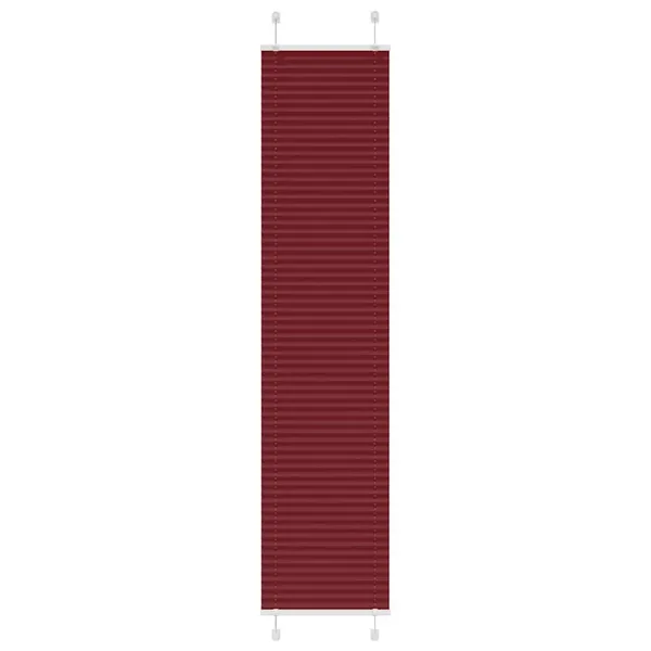 Store plissé rouge bordeaux 45x200 cm largeur du tissu 44,4 cm