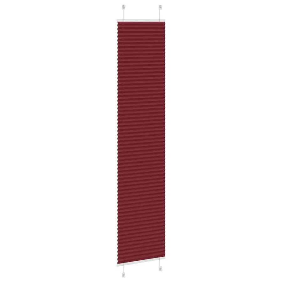 Store plissé rouge bordeaux 45x200 cm largeur du tissu 44,4 cm - 4