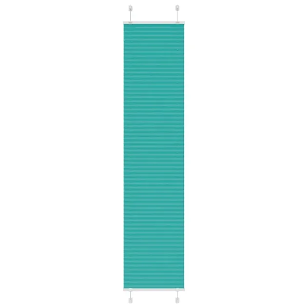 Store plissé vert pétrole 45x200 cm largeur du tissu 44,4 cm