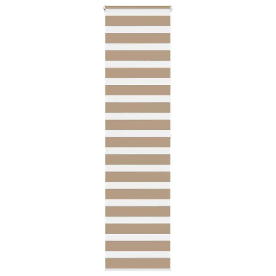 Store zèbre marron sable largeur du tissu 50,9 cm polyester