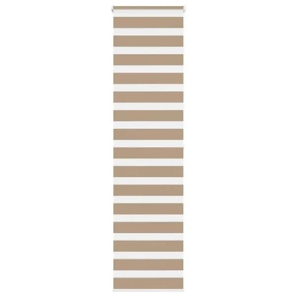 Store zèbre marron sable largeur du tissu 50,9 cm polyester
